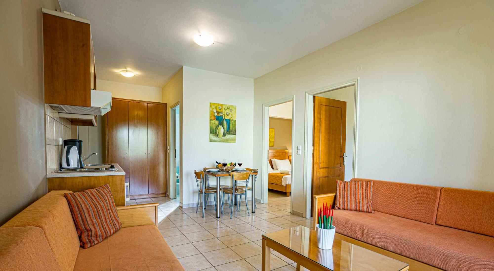 Helios Apartments Kato Daratso Pokoj fotografie